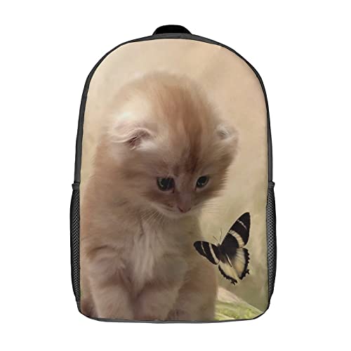 Sac à dos école chat enfants cartable 17 pouces garçons filles