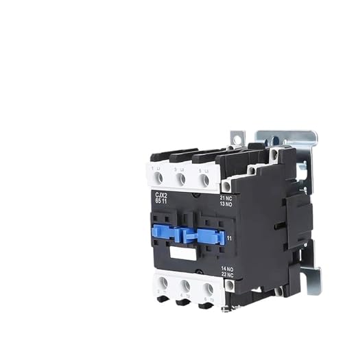 Contacteur AC CJX2-6511 380V avec bobine en cuivre et contacts en argent pour circuit triphasé
