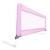 GXYAWPJ Safety First Tragbares Bettgitter, Vertikale Hebebahn, Geländer Für Kinderbetten, Pink (Farbe : Rosa, größe : 2m)