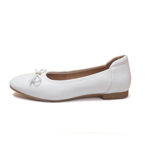 Image of Women's Comfortable Round Toe Bow Ballet Flats Shoes