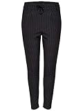 Kontrastfarbige Nadelstreifen ONLY Female Hose Poptrash Nadelstreifen- M30Black
