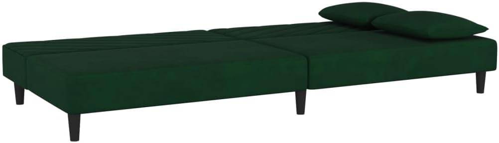 Sofa Bed Dark Green Velvet Living Room Furniture