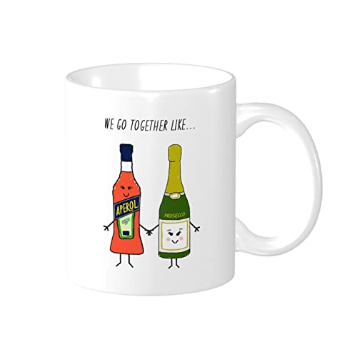 Aperol Spritz - Taza de amistad, diseño con texto en inglés «We Go Together, regalo para amigos, cumpleaños de mejor…