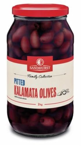 Sandhurst Olives Kalamata Pitted Glass 2Kg x 1
