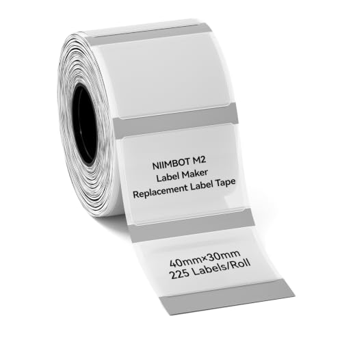 NIIMBOT M2/M3 Thermal Transfer Labels 1.57''x1.18'', Clear