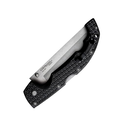 Image of Cold Steel XL Voyager 5.5 inch AUS10A Tanto Point Serrated Edge Razor-Sharp Blade 6.75 inch Griv-Ex Handle Everyday Carry Tactical Folding Knife