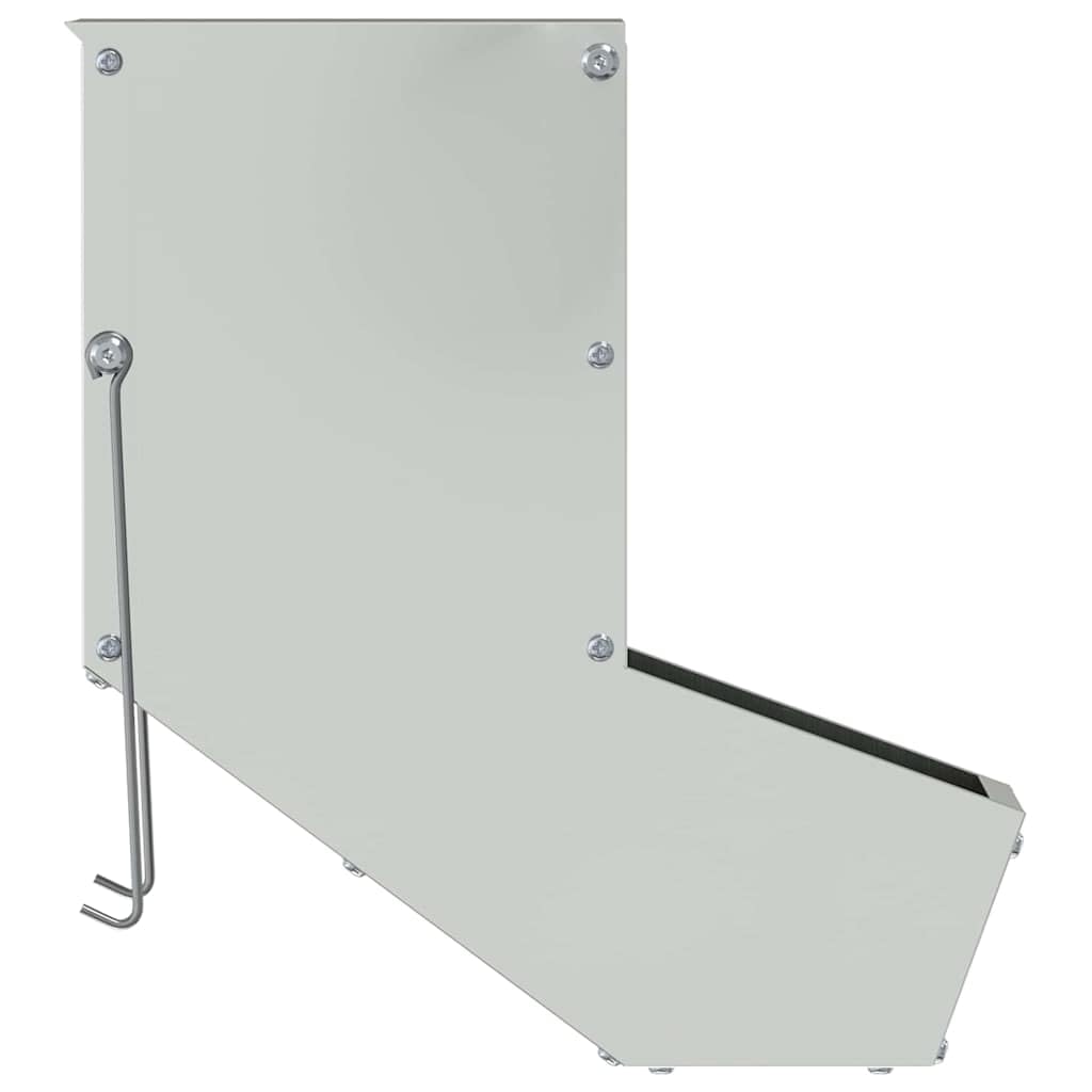Kaninchenfütterer aus verzinktem Stahl 12,5 x 26 x 28,5 cm wetterfest für Innen Außen mit 1 kg Kapazität Wandmontage praktischer Futterspender für Kleintiere und Haustiere