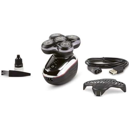 Remington Male Balder Boss Electric Razor for Head XR7120 - Premier Wet/Dry Bald Head Shaver,Japanese Steel Blades,Cordless Rechargeable,Effortless Head Shaving with Precision Dual Track Heads,Black