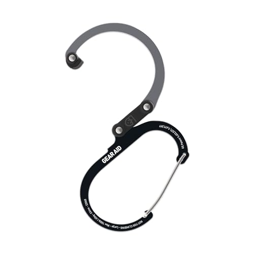Image of GEAR AID HEROCLIP (Large) Carabiner Gear Clip and Hook for Hanging Heavy Duty Items, Camping Backpacks, Suitcases, Kayaks, Bicycles and More