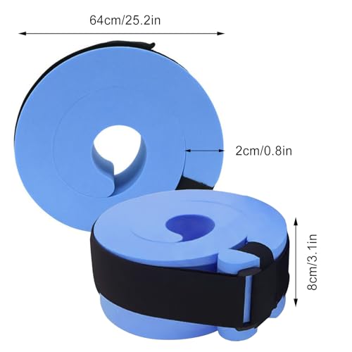 Set de 2 Brazaletes de Espuma para Natación y Ejercicio Acuático miniatura 4