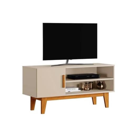 Rack Denver Off White 100% Mdf Para Tvs 42'