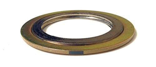 OSACEAL INC TEADIT 90006276GR300 - Banda en espiral con rayas grises Hastelloy C 276, relleno de grafito flexible, rango de temperatura F de 300 a 850 grados, 7,19 pulgadas, ID, 9,88 pulgadas OD para tubería de 15,24 cm