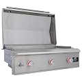 Blaze LTE PRO Gas Griddle | Built-In Natural Gas Flat Top Grill | Premium 40-Inch Stainless Steel Flat Top Griddle | BLZ-GRIDDLE40-NG