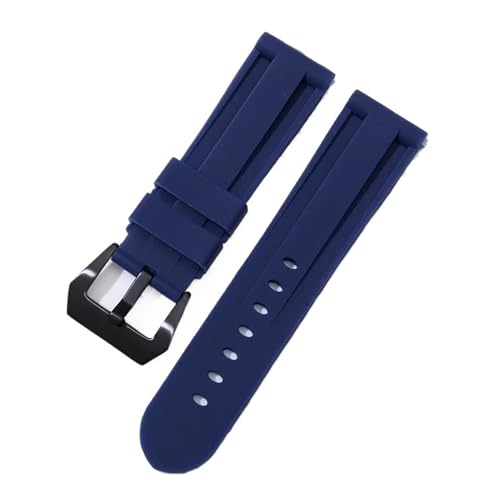 Bracelet de montre caoutchouc 22mm tricolore haute densité