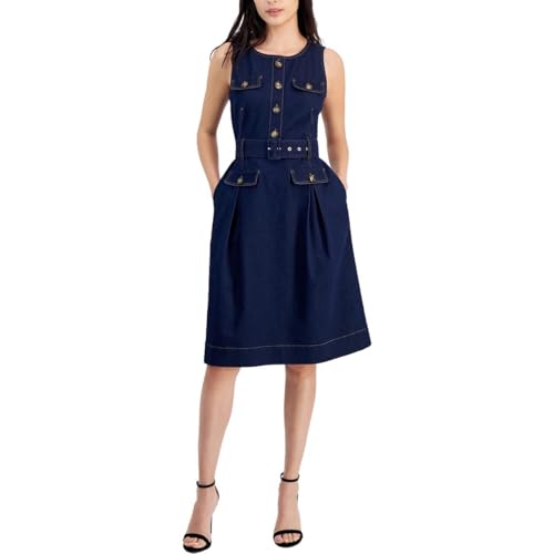 Robe sans manches Anne Klein pour femme élégante et fluide