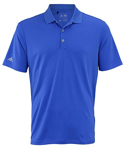 adidas Men's Performance Polo Shirt, Vivid Blue Medium