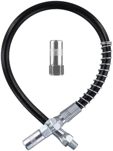 18 Inch Spring Flex Hose Grease Gun Hose Max Working Pressure 100...