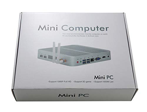 Image of i5 CPU, Fanless Mini PC, 4GB RAM, 128GB SSD, HD Graphics 4400, 6xCOM RS232, 4xUSB 3.0, 2xNICs, 2xHD