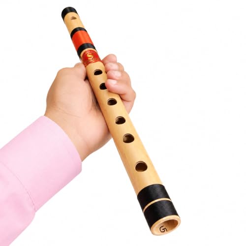 Image of SHAHJI FLUTE MAKER G Medium Bamboo Flute for Beginners 17 Inch