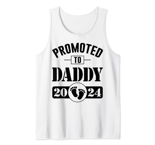 Father's Day First Time Dad Soon To Be Daddy est 2024 Camiseta sin Mangas