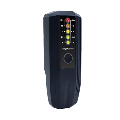 GLSTOY Portable Emf Measurement Device with Abs Material and 9v Battery Slot, Electronic Magnetic Field Detector for Home Use and Various Industries, Accurately Identifying Radiation
