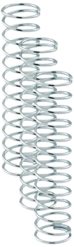 Prime-Line SP 9729 Compression Spring, Spring Steel Construction, Nickel-Plated Finish, 0.054 GA x 5/8 In. x 2-3/4 In. (9 Pack)