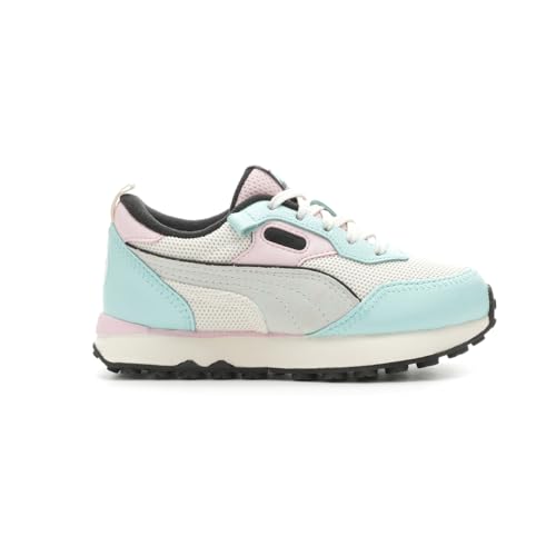 PUMA Kids Girls Rider Fv Car Wash Lace Up Sneakers Shoes Casual - Blue, White - Size 1.5 M