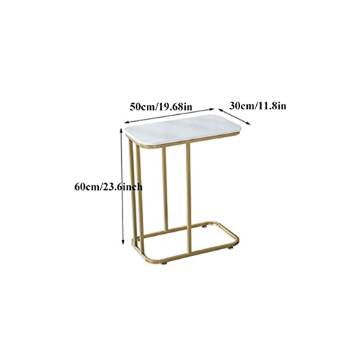 Table basse d'appoint dorée carrée pour canapé de salon - 4