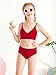 Girl's 2 Piece Swimsuit Solid Spaghetti Strap Bikini Sets Beach Bathing Suit Swimwear for Teen Girls
