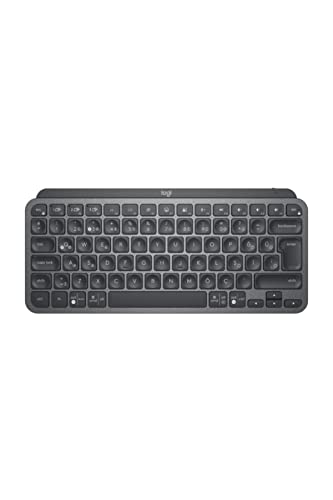 Logitech, Mx Keys Mini Minimalist Kablosuz Aydınlatmalı Klavye, Kompakt, Bluetooth, Performans, Çoklu Cihaz Özellikli, 5 Ay Pil Ömrü, Türkçe Q Klavye, 920-010504, Siyah