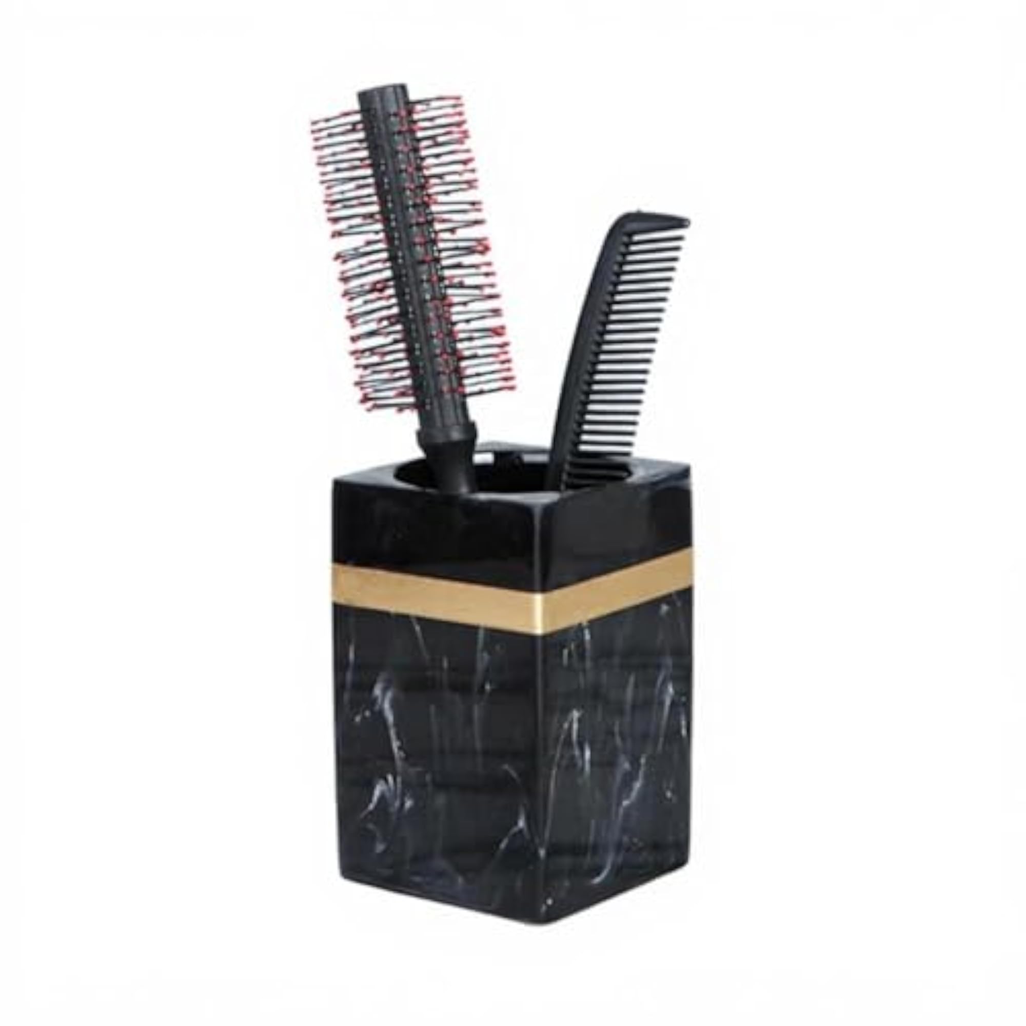 Nordic Design Makeup Brush Holder, Square Cup Organizer