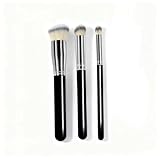 MLJHMRW professional kabuki makeup brush set nylon mascara stick hypoallergenic ABS plastic handle basic concealer brush for perfect beauty contour travel portable 170 270 370 (3pcs(170+270+370))
