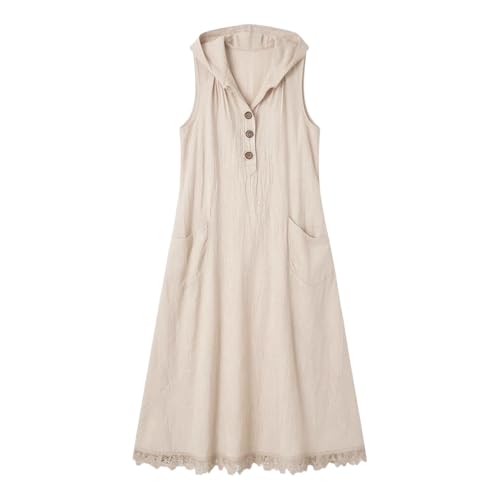 Robe d'été longue décontractée en lin fluide et robe de fête