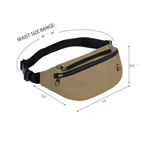 Image of Fanny Packs for Men and Women, Water-Repellent Sports Waist Pack Bag for Travel Hiking Running Hands-free