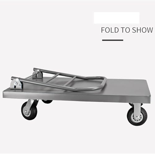 Camión de plataforma plegable para mover cajas pesadas sin esfuerzo 6