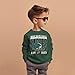 GLIGLITTR Toddler Girl Boy Football Sweatshirt Sundays are for The Birds Game Day Outfit Kids Football Fans Long Sleeve Shirt(Green,4-5T)
