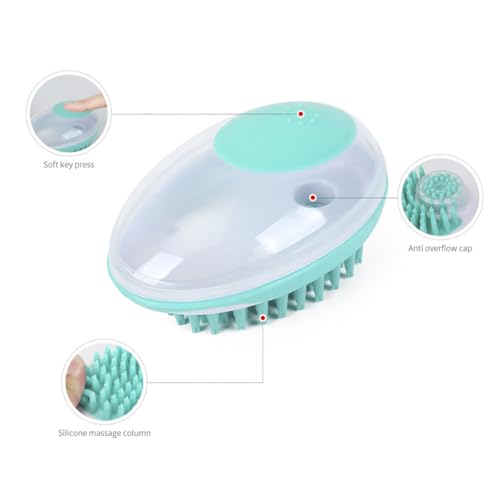 Escova Banho Lava Pelo Pet Dispenser Shampoo Gato/Cachorro Griffis Pet