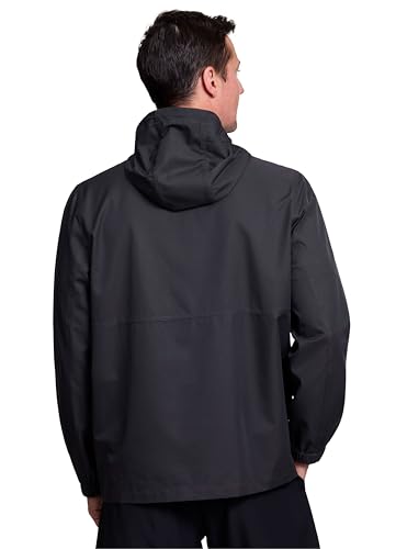 Avalanche Men's Rain Jacket, Transitional Water Resistant Technical Zip Up Hooded Rain Coat with Zipper Pockets2