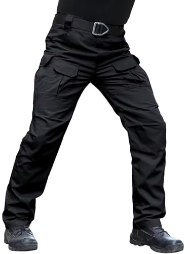 Men's Spring Fall Outdoor Hiking Pants Relaxed Fit Water Resistant Tactical Cargo Pants2