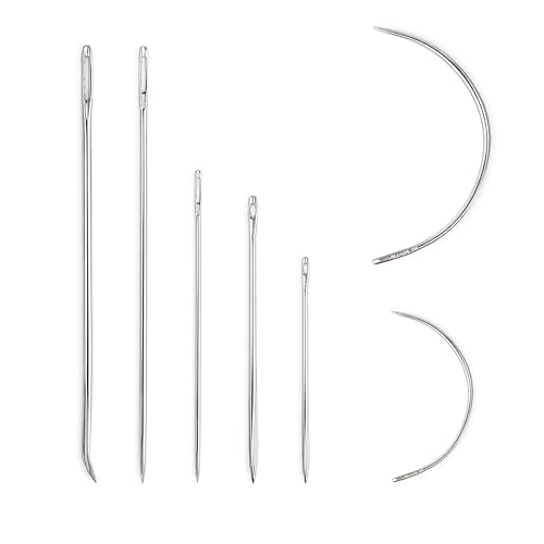 Sewing Needle Repair Kit for Upholstery, Leather, Canvas, Heavy Duty Sewing, 7 Pack