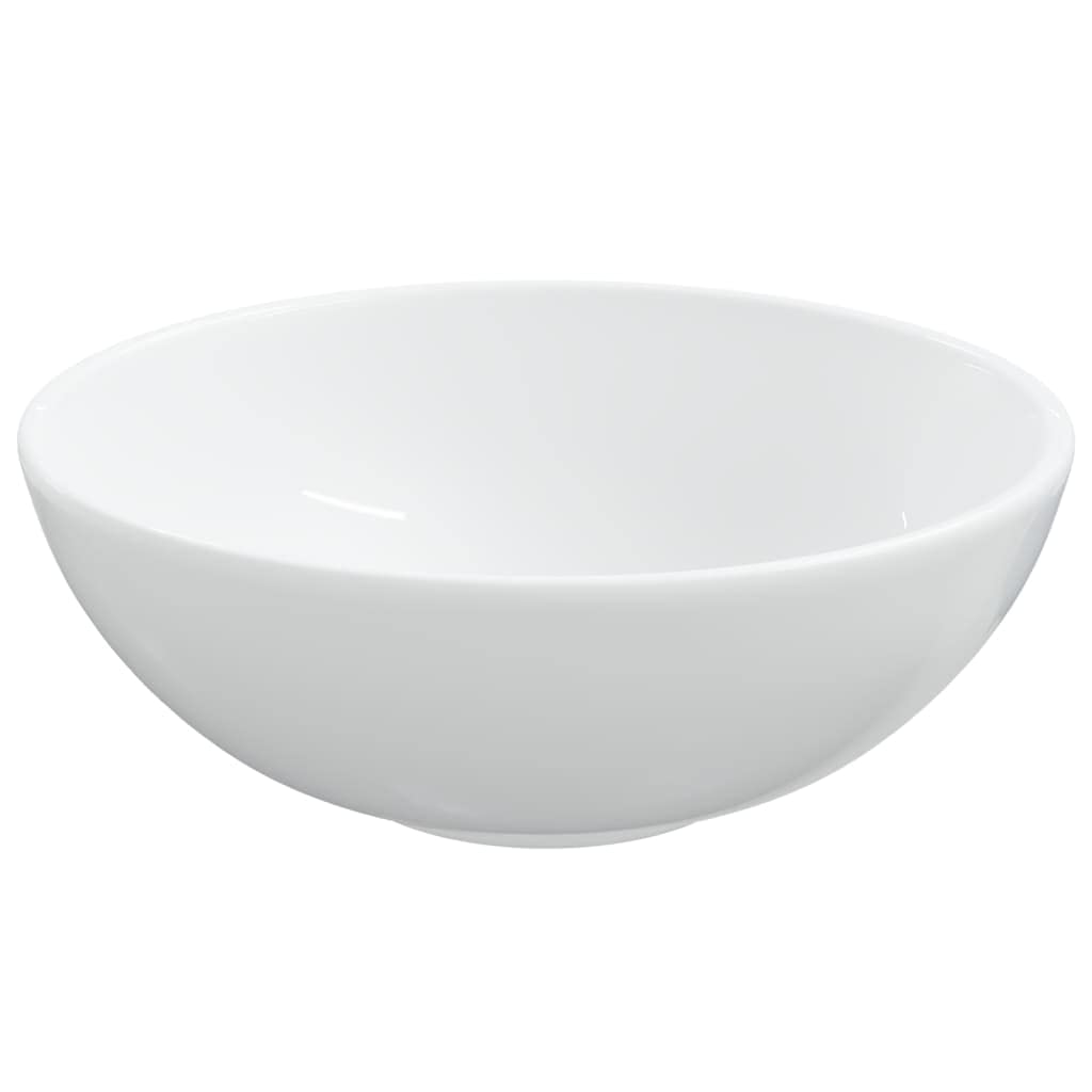 vidaXL Lavabo Blanc 28x28x10 cm céramique