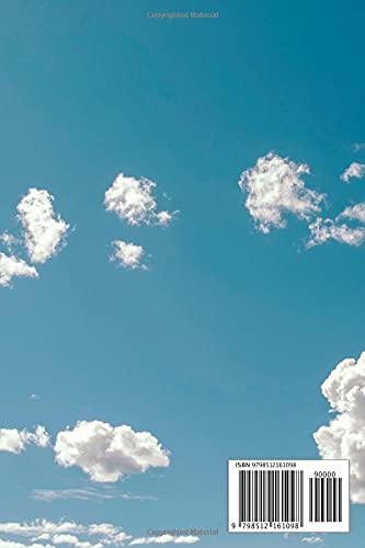 Lyric Journal: A Lyric and Sheet Music Songwriting Journal Notebook 160 pages (6 in x 9 in) Blue Sky and Clouds Print Lined Lyric Journal and Blank Sheet Music Notebook for Musicians and Songwriters - Image 2