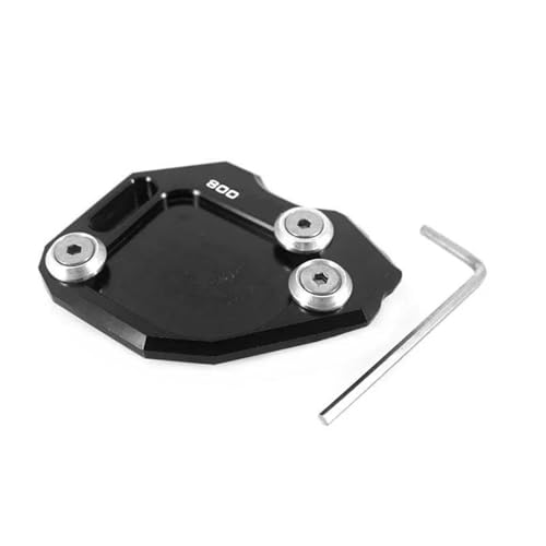 Plaque support béquille F800GS : Sécurité anti-basculement en sol mou