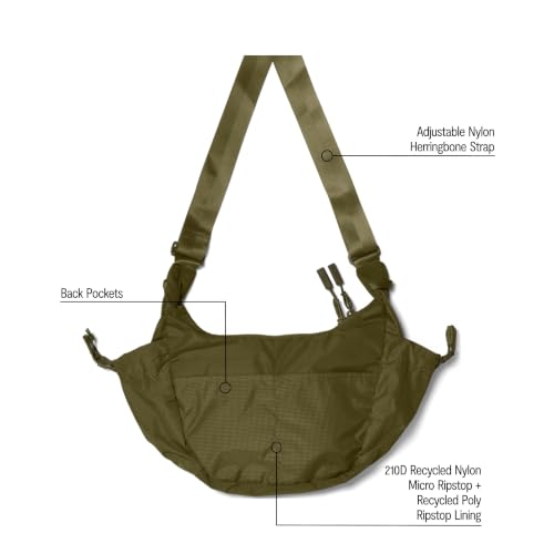 Image of Baboon to the Moon Crescent Crossbody Travel Sling Bag