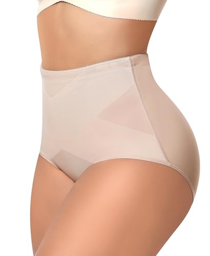 Image of Werena Tummy Control Shapewear Panties for Women Panty Girdle High Waisted Body Shaper Cross Shaping Underwear