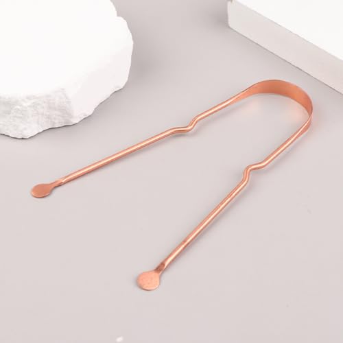 Raspador Limpador de Língua 100% Cobre Higienizador Lingual Ayurveda Palaziun
