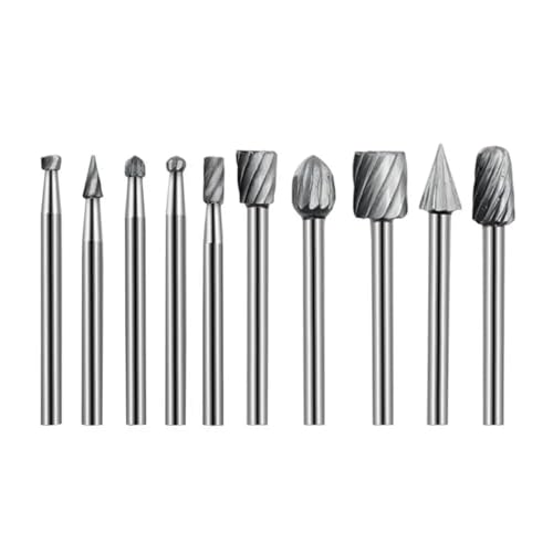 Kit de forets à bois en acier rapide | Set de 6 fraises à meuler et sculpter - 4