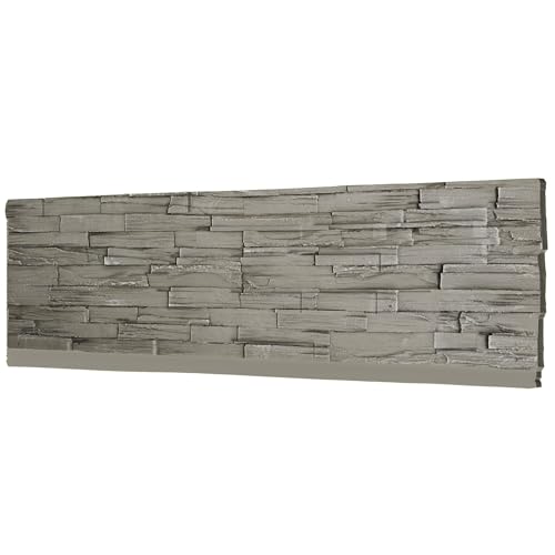Faux Stone Wall Panels, 1-Pack PU Stone Veneer for Indoor/Outdoor,