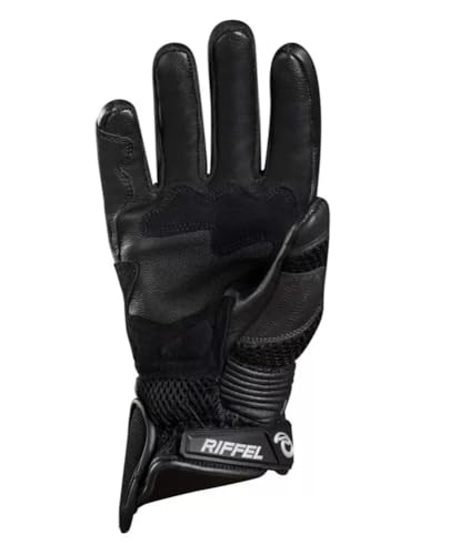 Luva de Motoqueiro Masculina de Couro Summer Verão Tam P