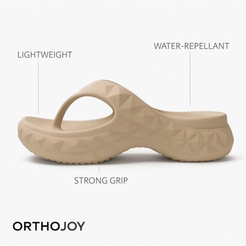 Image of ORTHO JOY Orthopedic Slippers for Women | Arch & Heel Support EVA Slippers | Lightweight, Non-Slip Comfort Footwear for Foot Pain Relief - Indoor & Outdoor Friendly